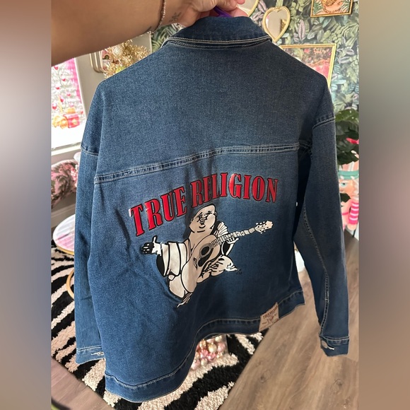 TRUE RELIGION OVERSIZED DENIM JACKET - Picture 12 of 13